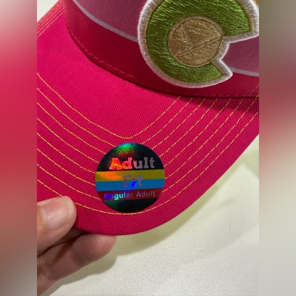 Yo Colorado Sunkissed Fader Trucker Hat NWT Pink Yellow Adult Cap Ballcap main image 6